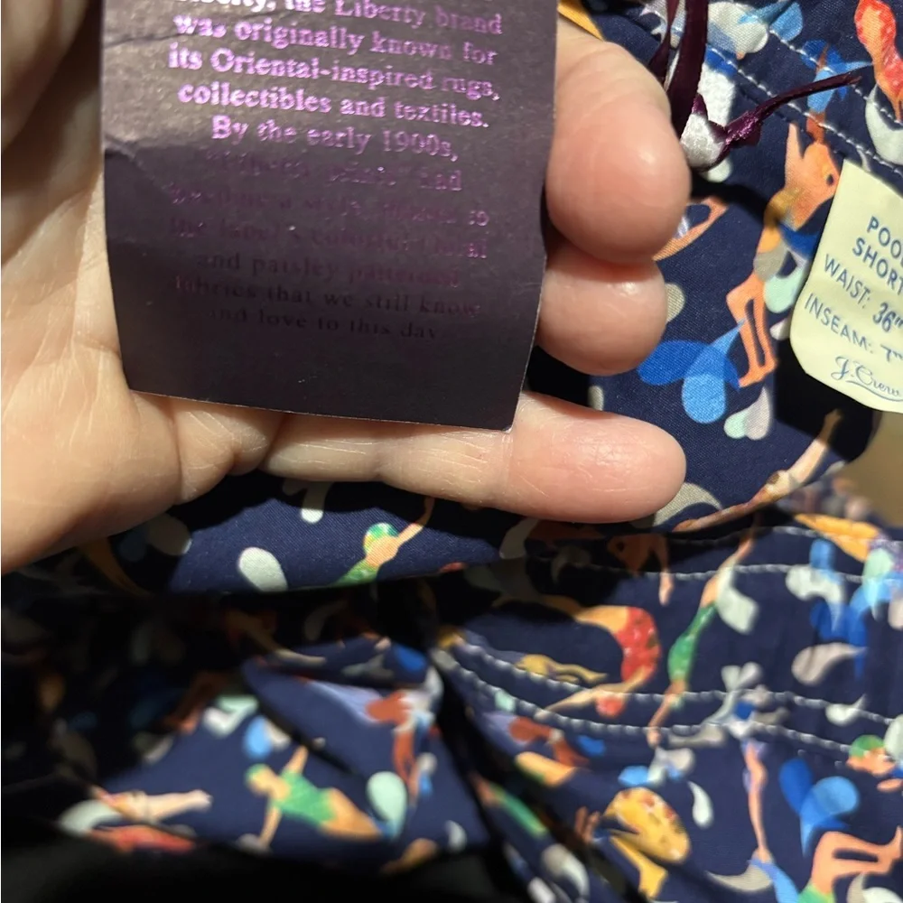 J. Crew Navy Print Shorts